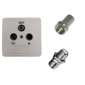 Πρίζες Δορυφορικές SAT - Φις - Adaptors Δορυφορικά