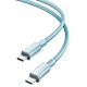 XO NB-Q250B Καλώδιο Φόρτισης & Data PD 60W Type-C σε Type-C PVC 1m Μπλέ