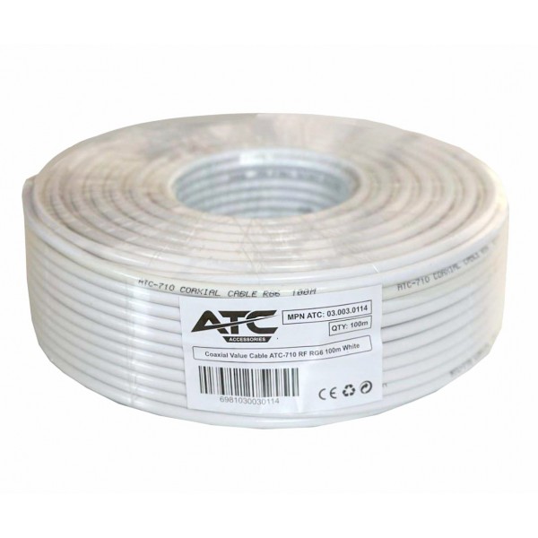 ATC Στροφείο RF ATC-710 Value RG6 100m
