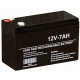 Sunlight Μολύβδου 12V 7A (6.4mm) για UPS(F2)