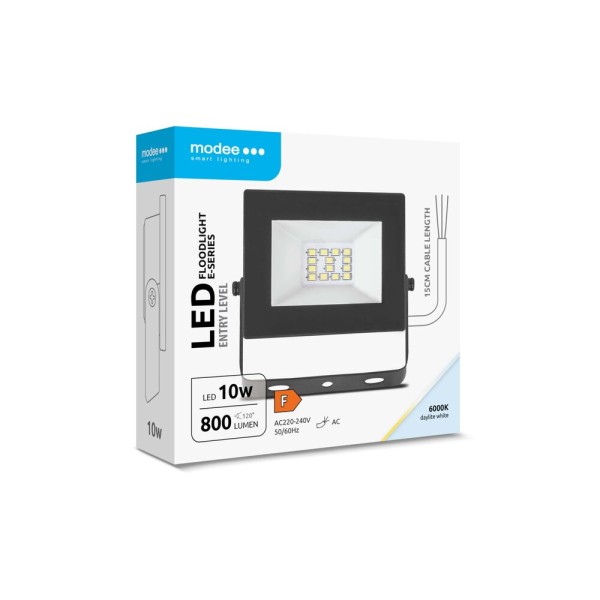 Modee Lighting Προβολέας LED E-series Slim 10W 120° 6000K 800lm ERP