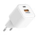 ATC-CHF15 Φορτιστής GaN Ταχείας Φόρτισης με 2 Θύρες USB-A & Type-C 20W