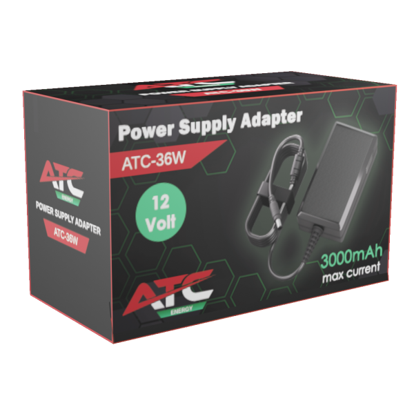 ATC Τροφοδοτικό 36W 12V 3A 5.5 x 2.1mm