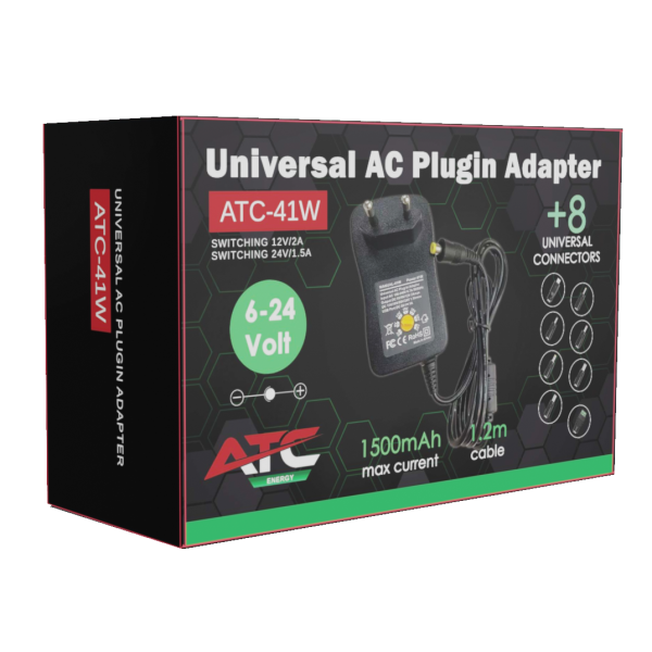 ATC Τροφοδοτικό 41W Switching με 8 κεφαλές 6V-24V