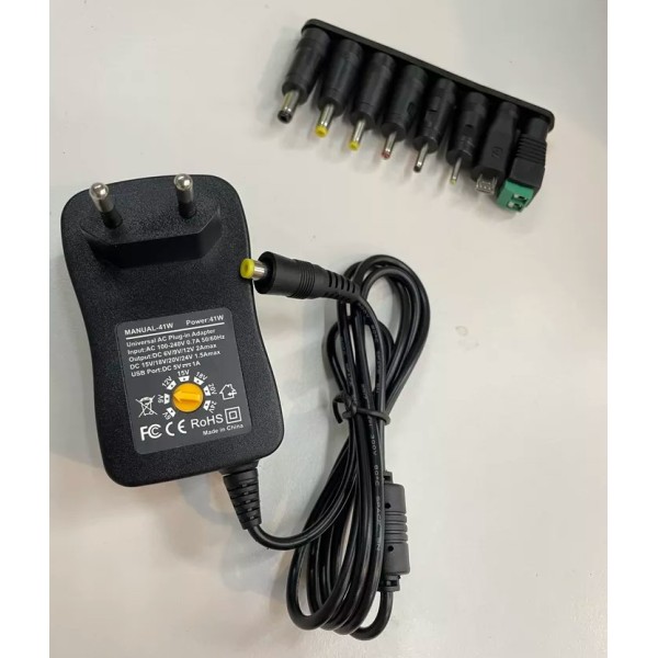 ATC Τροφοδοτικό 41W Switching με 8 κεφαλές 6V-24V