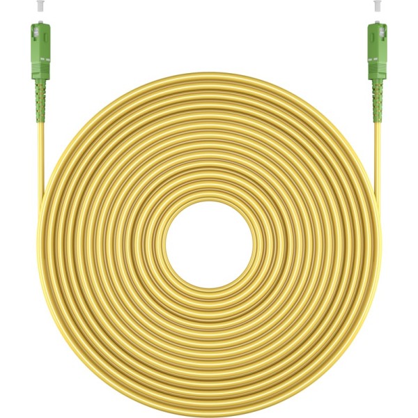 Goobay Καλώδιο Οπτικής FTTH Ίνας Μονής Λειτουργίας OS2 Κίτρινο 20m