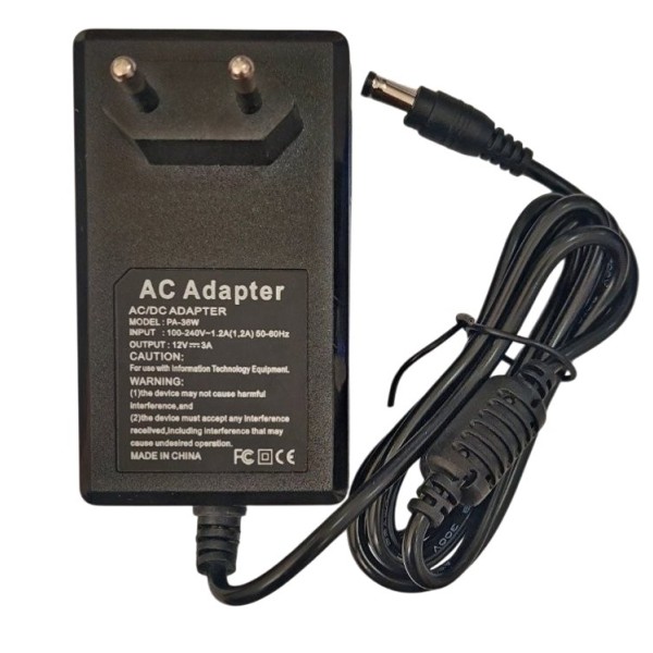 ATC Τροφοδοτικό 36W 12V 3A 5.5 x 2.1mm
