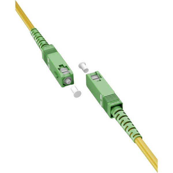 Goobay Καλώδιο Οπτικής FTTH Ίνας Μονής Λειτουργίας OS2 Κίτρινο 20m