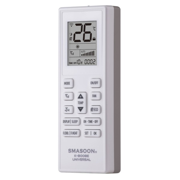 SMASOON K-8008E Universal Τηλεχειριστήριο Κλιματισμού Γκρι