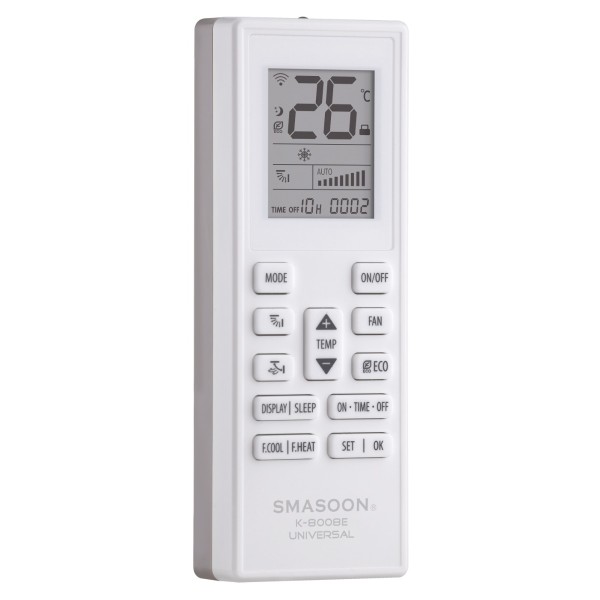 SMASOON K-8008E Universal Τηλεχειριστήριο Κλιματισμού Γκρι
