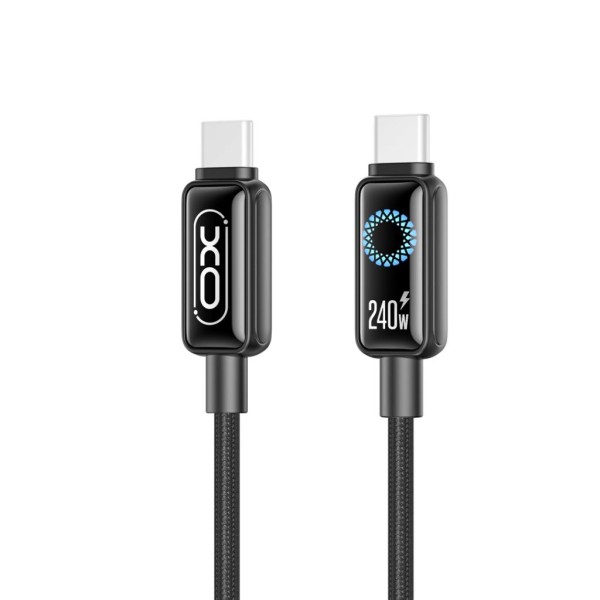 XO NB-Q312B Καλώδιο Φόρτισης & Δεδομένων Type-C σε Type-C 240W 2μ