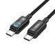 XO NB-Q312B Καλώδιο Φόρτισης & Δεδομένων Type-C σε Type-C 240W 2μ