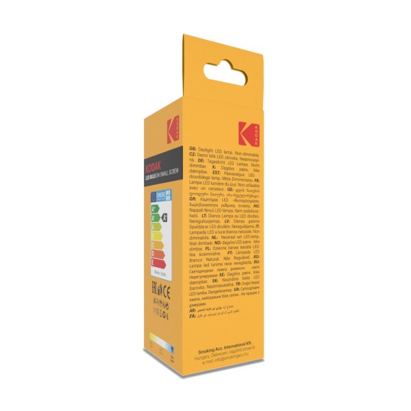 KODAK Λαμπτήρας LED Max τύπου κερί C37 5W E14 270° 6000K (450 lumen)