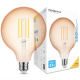 Modee Lighting Λαμπτήρας LED Filament Σφαιρικός G125 Amber 4W E27 320° 1800K (360 lumen)