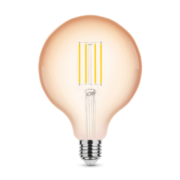 Modee Λαμπτήρας LED Filament Modee, Globe G125, Amber, 4W, E27, 320°, 1800K (360 lumen) dimmable