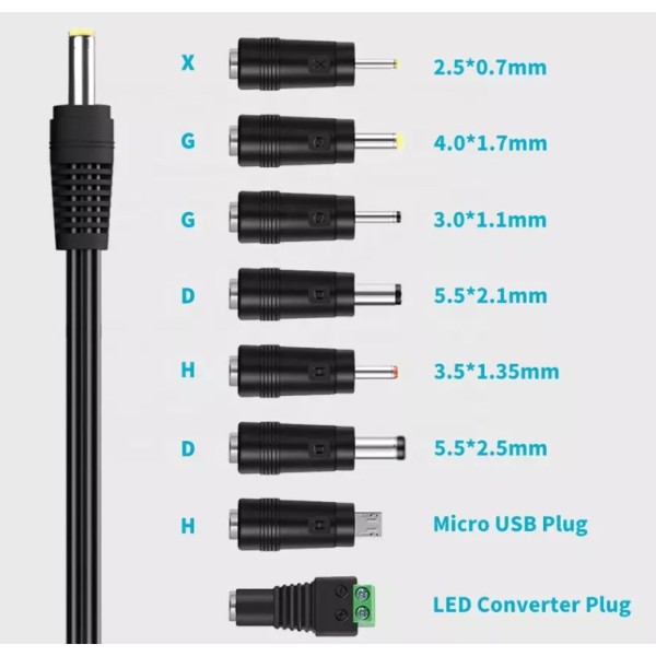 ATC Τροφοδοτικό 41W Switching με 8 κεφαλές 6V-24V