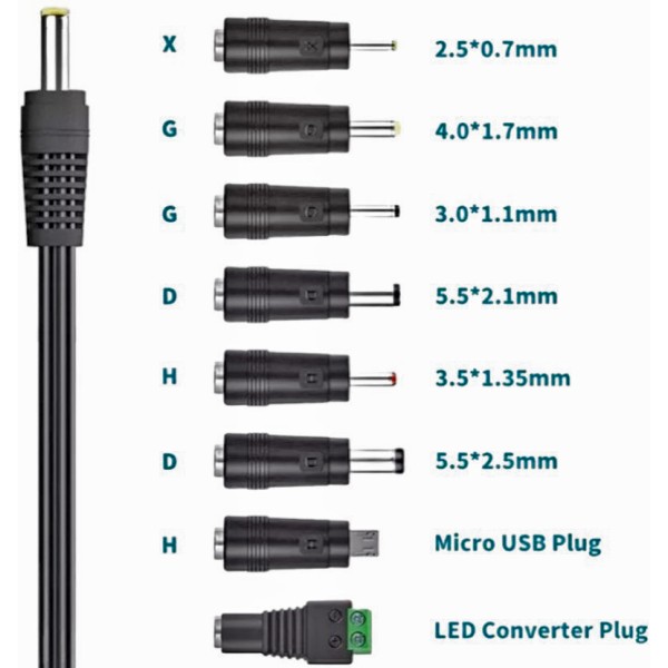ATC Τροφοδοτικό 41W Switching με 8 κεφαλές 6V-24V