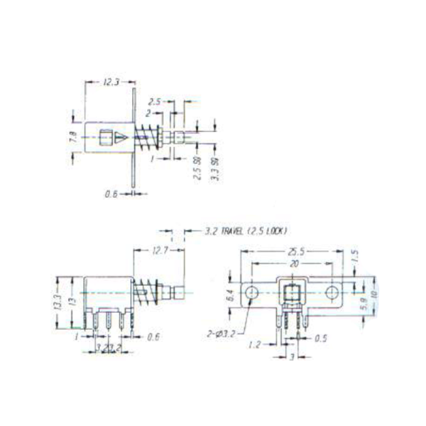 Μπουτόν πλάγιο PS-22F12/2
