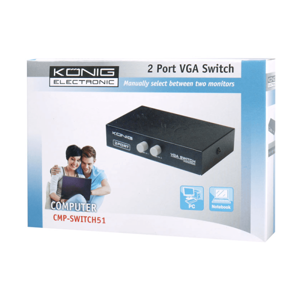 VGA switch 2 σε1 με διακόπτη