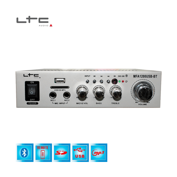 LTC Ενισχυτής KARAOKE MFA1200USB-BT-SI