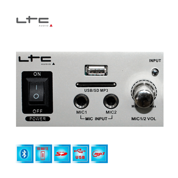 LTC Ενισχυτής KARAOKE MFA1200USB-BT-SI