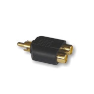 Adaptor RCA αρσενικό σε δυο RCA θηλυκά