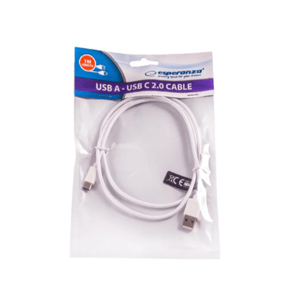 ESPERANZA Καλώδιο USB A to USB Type-C  EB 143 W 1m