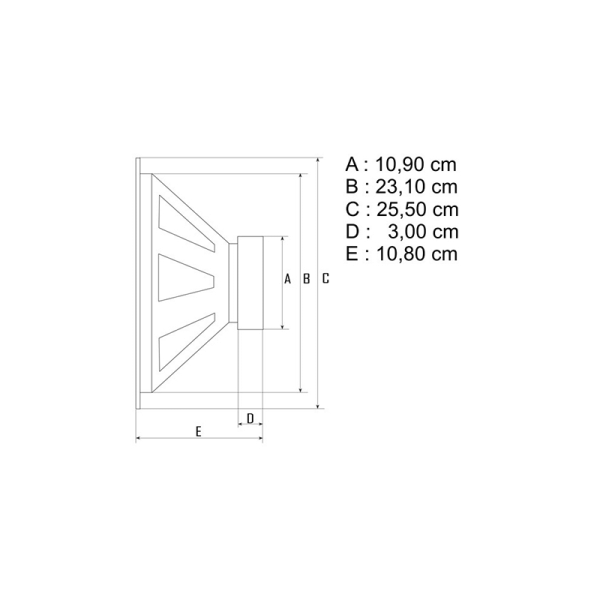 SPHYNX AUDIO SYSTEM Μεγάφωνο SP-W250-PP