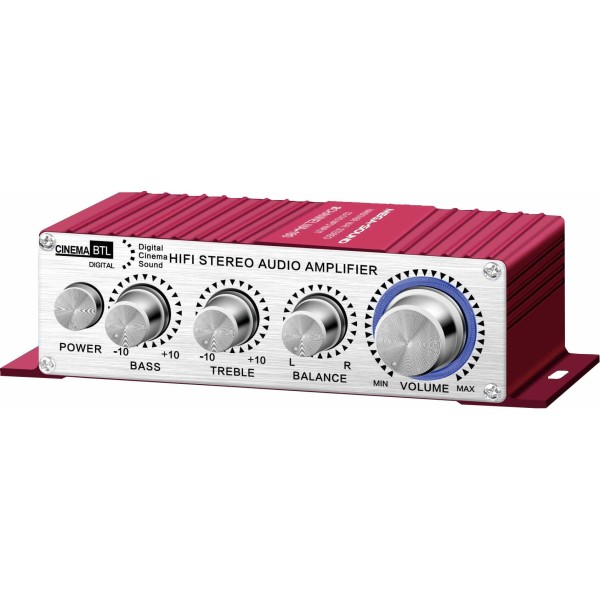 Mega Sound MA-180 Ενισχυτής Ήχου 2x20W 4-16Ω 220V AC & 12VDC
